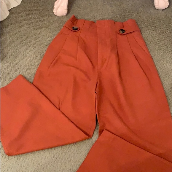 Zara Pants - Dark orange Zara High waisted pants Zara Pants - Dark orange Zara High waisted pants